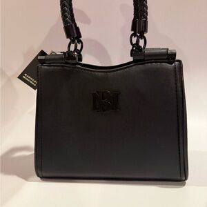 Badgley Mischka Black Hand Bag w/ Crossbody Strap